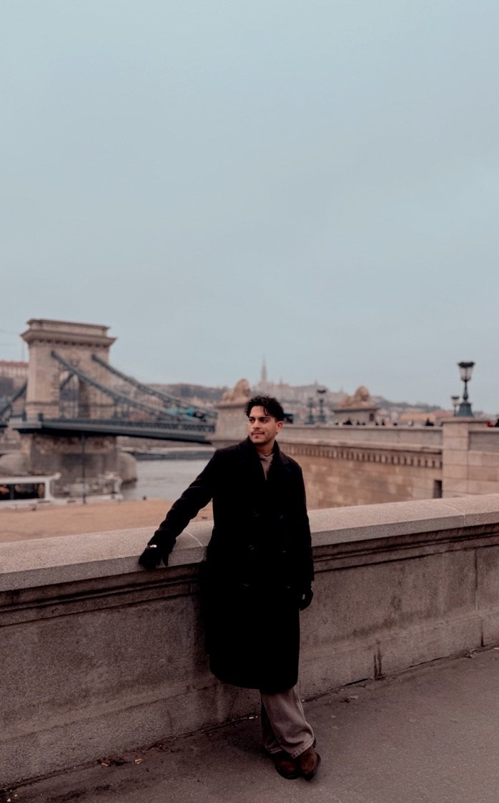Portrait in Budapest by the Chain Bridge